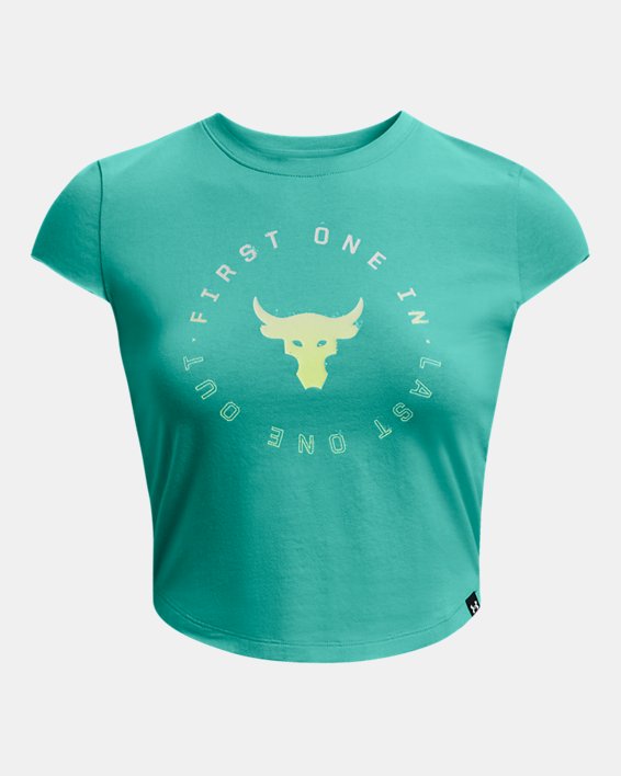 Tee-shirt à manches courtes Project Rock Night Shift pour femme, Green, pdpMainDesktop image number 4